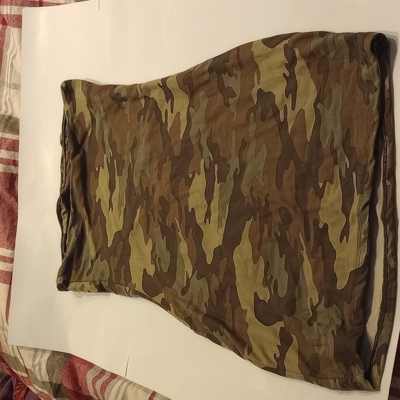 NWT rue 21 double lined mini sleeveless tube dress,size medium, army print - Picture 3 of 4